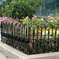 thumbnail image 4 of Cadancy Garden Fence Outdoor Border Edging Decorative Metal Fencing Panels for Yard Landscape Patio Flower Bed Barrier Lawn Pathway Walkway Driveway Decor Easy Install, 4 of 6