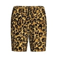 thumbnail image 4 of Gaeub Gold Glitter Leopard Printed Men's Short Pajama Pants, Lightweight Lounge & Sleep Bottoms Keep You Cool - Small, 4 of 9