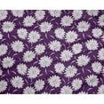 thumbnail image 4 of oneOone Tissu Polyester Lycra Violet Floraux Matériel de Robe Tissu Imprimé Tissu au Mètre 56 Pouces de Large, 4 of 4