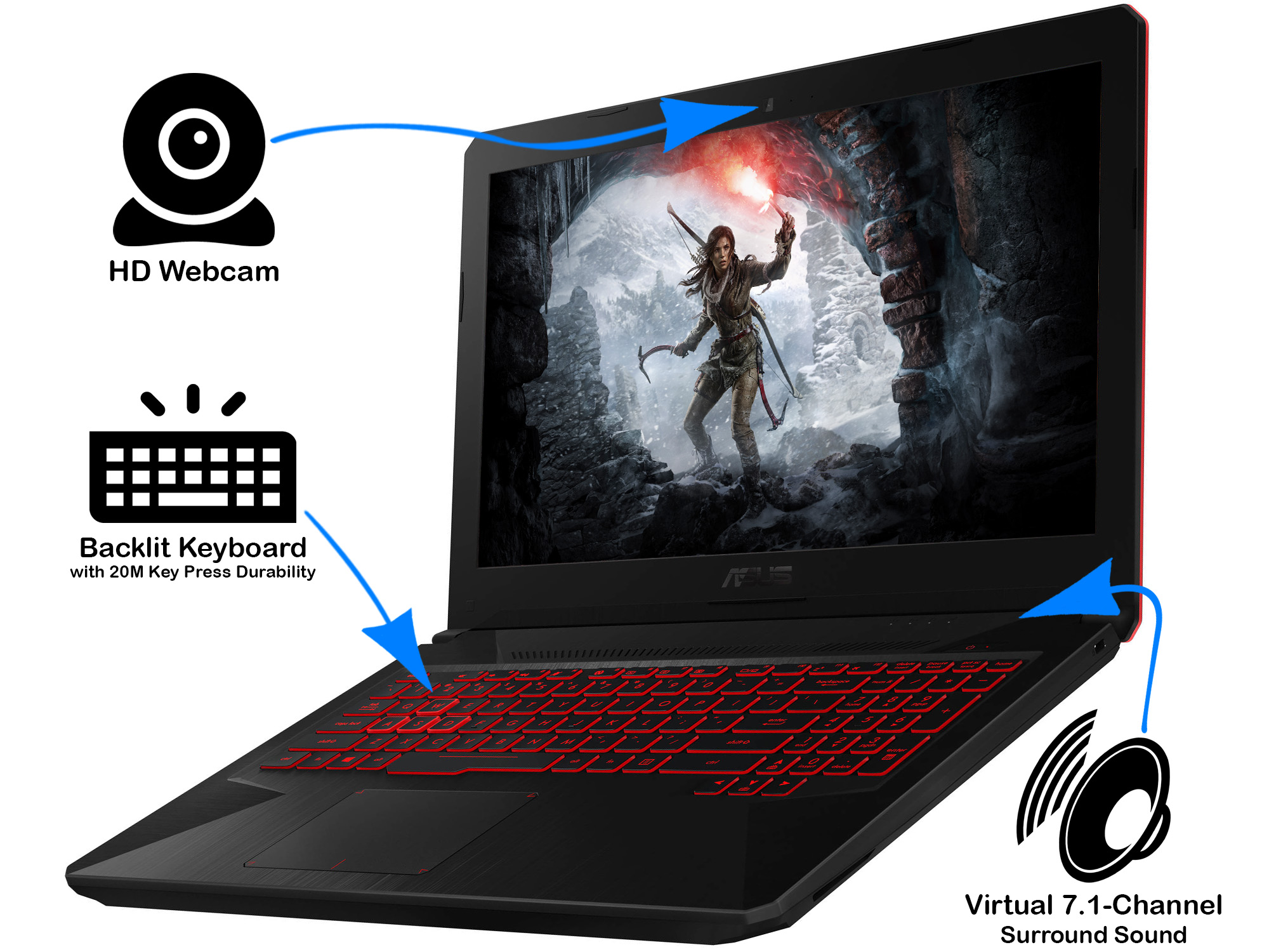 ASUS TUF FX504GD Gaming Notebook, 15.6