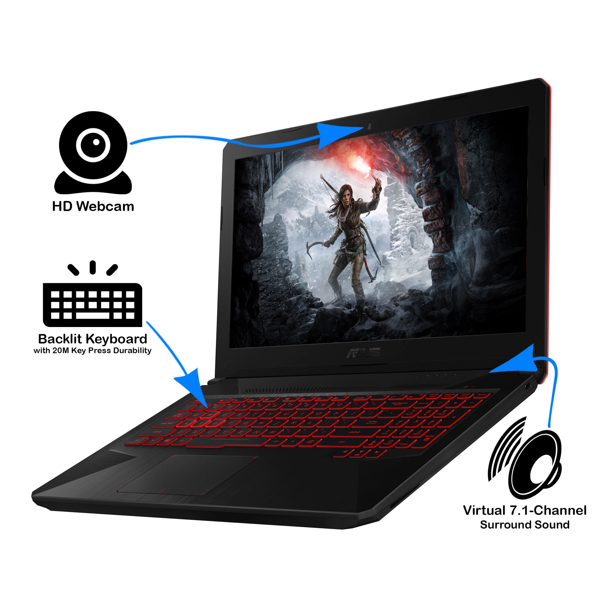 ASUS TUF FX504GD Gaming Notebook, 15.6