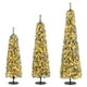 thumbnail image 1 of Costway Costway 120 150 180 cm Árbol de Navidad Artificial Juego de 3 con Nieve Acumulada Realista, 1 of 4