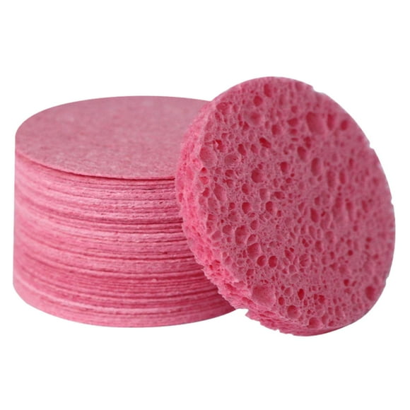 Esponjas faciales comprimidas, esponja exfoliante redonda profesional absorbente para mascarilla 10 piezas Yuyangstore Esponja facial exfoliante