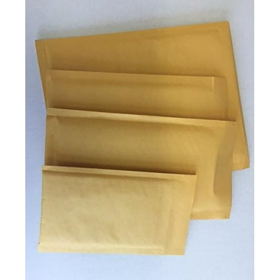 TheBoxery LUX® Kraft Padded Bubble Mailers Envelopes #00 5x10'' - 25 Pack