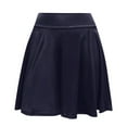 thumbnail image 5 of JGGSPWM Womens High Waist Mini Skirt Elastic Waist Skort Short Fashion Solid Pencil Hip Slim Skirts Navy 3XL, 5 of 5