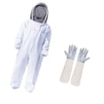 thumbnail image 4 of Traje de apicultor con guantes y ventilación para principiantes y profesionales de la apicultura. 2xl, 4 of 9