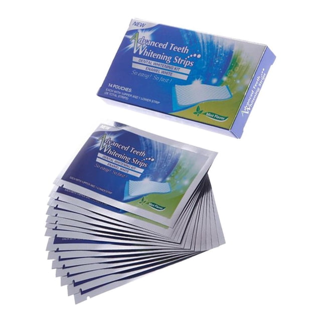 28Pcs / Pack Tiras blanqueadoras de dientes Removedor de manchas de té de aclarado instantáneo Zulema Tiras blanqueadoras de dientes
