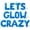 Blue, variant on Letter Balloons - LETS GLOW CRAZY 16" Inch Alphabet Letters Foil Mylar Balloon Birthday Party Banner (Blue)