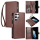 thumbnail image 1 of Funda tipo cartera de PU para Samsung S22 Ultra con cordón, ranura para múltiples tarjetas, protección total, estilo retro, PU+TPU, 1 of 5
