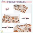 thumbnail image 3 of FORMRS Long Sleeve Top and Pants Pajama Set for Niños 2-Piece Sleepwear, Sizes 18M-8Y, Fall Acorns Pattern, 3 of 6