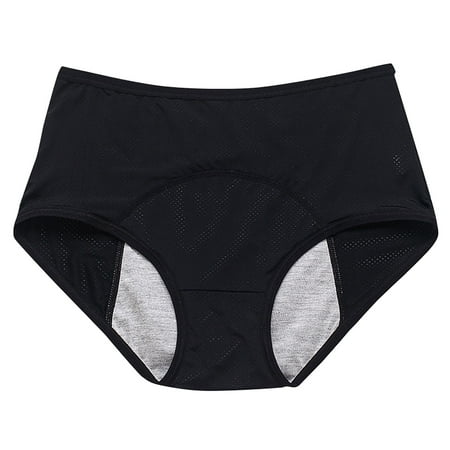 Kopltyrfg Women s Cotton Underwear High Waisted Ladies Panties Full Coverage Briefs Black 8X-Large