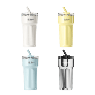 HOLOHOLO Rome Dual-Mode Stainless Steel Tumbler with Straw and Flip Lid, 24oz