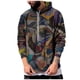 thumbnail image 1 of Men's Loose Printed Hooded Sweatshirt Men's Casual Fashion Sports Sweatshirt 4XL, 1 of 3