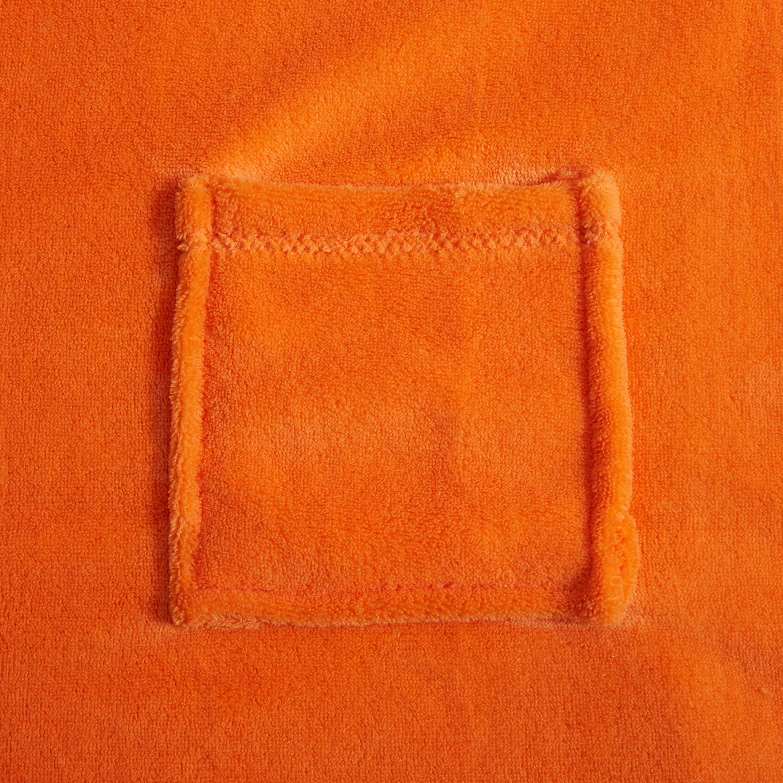Pop Shop University Plush Hooded Throw Blanket with Pockets, Orange, Standard Throw