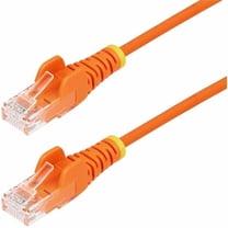 StarTech 30ft Orange Slim CAT6 Ethernet Cable, Snagless RJ45, LSZH, 28AWG Pure Bare Copper, Slim Network Patch Cable/Cord