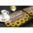 thumbnail image 5 of Placemats for Dinning Table Set of 6 Waterproof Cloth Table Mats, Cotton Linen Place Mats Fabric Dinner Mat, Sunflower Inspirational Quote-Welcome, Table Decor Easy Clean Machine Washable, 5 of 6