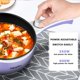thumbnail image 4 of Dezin Hot Pot Electric Upgraded, sartén antiadherente, olla eléctrica de fideos rápidos, mini olla caliente portátil de 1.5 L para filete, huevo, arroz frito, ramen, avena, sopa con ajuste de potencia, 4 of 5