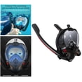 thumbnail image 4 of Máscara de esnórquel de cara completa con sistema de respiración Sunnimix Negro L, 4 of 8