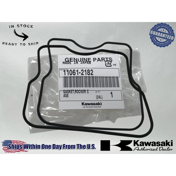 2 OEM VALVE COVER GASKETs FOR KAWASAKI FD620D 11061-2182 / JOHN DEERE 445