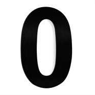 Barton 6" Tall House Number Floating House Home Number 8 Black Solid