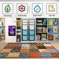 thumbnail image 4 of Game Rug Teen Boys Carpet with Pixel Game Floor Wall Element Decoration Mat, 8 Bit Old Non-Slip Games Rugs,63" x 47", 4 of 8