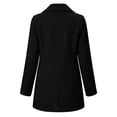 thumbnail image 6 of Edvintorg Womens Trench Coat Turndown Collar Loose Casual Long Jacket Solid Color Long Sleeve Outerwear with Pocket Womens Clothing Black S-2XL, 6 of 6