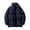 Navy, variant on Lenago Quilted Jackets For Men With High Collar No Hoods Winter Parka Jackets Fleece Lining Thermal Winter Fashion Outerwear Comfortable Cozy Outerwear Thicken Puffer Jackets