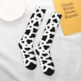thumbnail image 6 of Cow Spots Print Knee High Socks for Women Long Leg Warmers Socks, 6 of 7