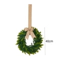 thumbnail image 4 of 1Pcs Artificial Greenery Spring Summer Swag Wreaths, Eucalyptus Candle Rings & Kitchen Cabinet Wreaths with Ribbon for Front Door, Porch, Wall, Window, Farmhouse Decor 15.7 Inch Green, 4 of 7