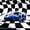 Blue Car, variant on Erosebridal Sports Car Twin Sheets, Checkered Flag Bedding, Purple Car 3pcs (1 Flat Sheet, 1 Fitted Sheet and 1 Pillowcase)