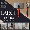 thumbnail image 4 of Dog Slicker Brush - Large Size for Goldendoodle & Retriever, Protective Ball Tipped Pins for Deep Grooming, 4 of 5