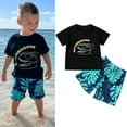 thumbnail image 2 of Eashery Toddler T-shirts Boys Graphic Prints Toddler Set Black 120, 2 of 5