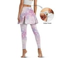 thumbnail image 2 of FUIALDOLG Bling Cherry Blossom Tennis Skit with Leggings Women Athletic Skirt with Leggings Aesthetic Floral Ruffle Flared Tennis Skorts,Size M, 2 of 7