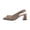 Khaki, variant on Womens Adjustable Slingback Heels, Pointed Toe Mid-Low Heel, Cute Knitted Slip On Work Pumps Dress Shoes Khaki 43