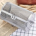 thumbnail image 5 of 2025 New Stainless Steel Rotisserie Grill Roaster Drum Oven Basket Oven Roast Baking Rotary for Peanut Dried Nut Coffee Beans BBQ 5.51 x 9 inch, 5 of 9