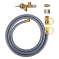 thumbnail image 1 of Real Flame G0002-11 Natural Gas Conversion Kit with 10' hose for Fire Pit, 1 of 7