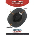 thumbnail image 5 of Silver Canyon Denver Crushable Wool Felt Outback Western Cowboy Hat, 3XL - Black, 5 of 5