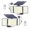 2Pcs, variant on Solar Motion Lights, 348 LED 3 Head IP65 Waterproof, for Yard Garage Driveway, Remote