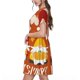 thumbnail image 2 of Easygdp Happy Thanksgiving Three Gnomes para Vestido Transpirable de Mujer, Vestido Suelto de Manga Corta con Pliegues y Bolsillos para el Verano, 2 of 6
