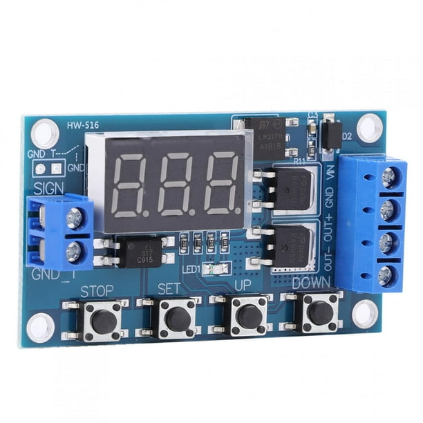 Temporización De Ciclo De Disparo, Relé De Temporizador De 5-36 V, Pantalla LCD Para Tablero De Control De Tubo MOS Dual De Smart Home ANGGREK Otros