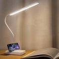 thumbnail image 1 of Lámpara De Escritorio Led Inalámbrica Recargable Usb Batería De 1500 Mah, Intensidad Regulable Táctil Modos De 3 Colores, Lámpara De Mesa De Lectura Para La Mesita De Noche Del Dormitorio De Los, 1 of 5