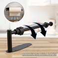 thumbnail image 3 of Black Kitchen Roll Holder 1pc No Drilling Required One Hand Tear Paper Towel Holder for Kitchen/Bathroom Kitchen Roll Holder Wall/Under Cabinet Self A, 3 of 5