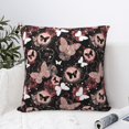 thumbnail image 4 of Yiaed Butterflies1 Print Pillow Covers Super Soft Decorative Square Throw Pillow Covers Case Cushion Covers for Sofa Couch Bedroom Car Decor（No pillow core）-16"x16", 4 of 7
