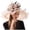 White, variant on YAYUBA Women Fascinator Hat Floral Tea Party Wedding Hat,Purple