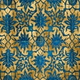 thumbnail image 2 of Roberts, Ellie 26x26 Gold Ornate Wood Framed with Double Matting Museum Art Print Titled - Ornate In Gold and Blue, 2 of 4