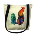thumbnail image 1 of Betsydrake TY037S 13 x 13 in. Blue Rooster Tote Bag - Small, 1 of 1