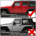 thumbnail image 6 of DNA Motoring STEPB-ZTL-8280 Step Bars Running Boards 2pcs For 2007-2018 Jeep Wrangler JK 4Dr - Black 08 09 10 11 12 13 14 15 16, 6 of 6