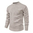 thumbnail image 3 of vdgthytj Mens Crewneck Sweater Big and Tall Knit Pullover Sweaters Top Casual Fall Winter Clothes, 3 of 6