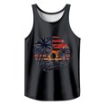 thumbnail image 2 of Mens Tank Top Funny Sleeveless Crewneck Graphic T Shirts Casual Beach Summer Athletic Muscle Lightweight Vest Black L, 2 of 2