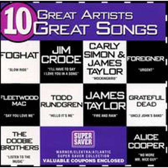 Pre-Owned 10 Great Artists, 10 Great Songs (CD 0099999915822) by Various Artists